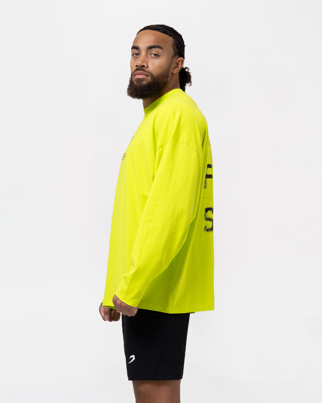 HRDR FSTR SMTR Oversized Long Sleeve T-Shirt - Lime