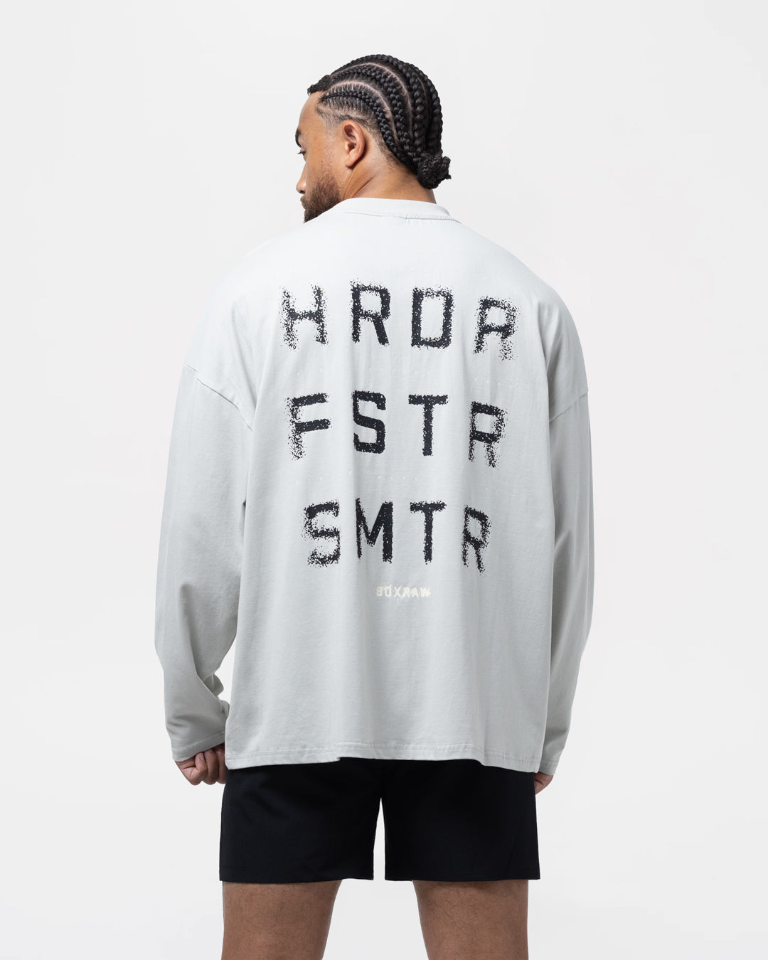 HRDR FSTR SMTR Oversized Long Sleeve T-Shirt - Slate