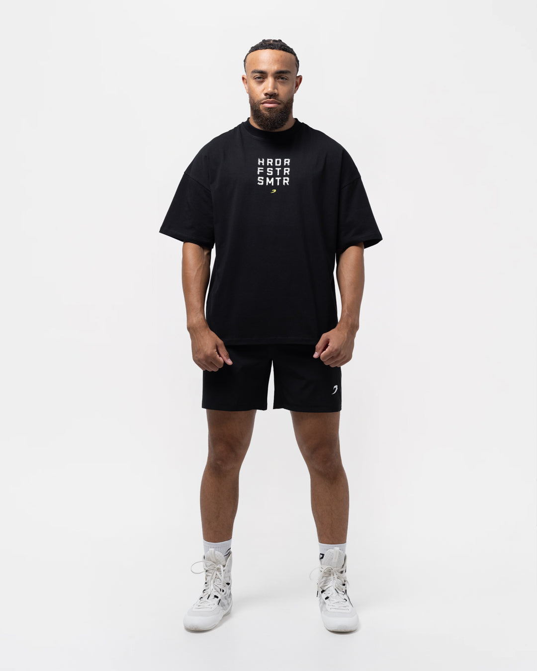 HRDR FSTR SMTR Oversized T-Shirt - Black
