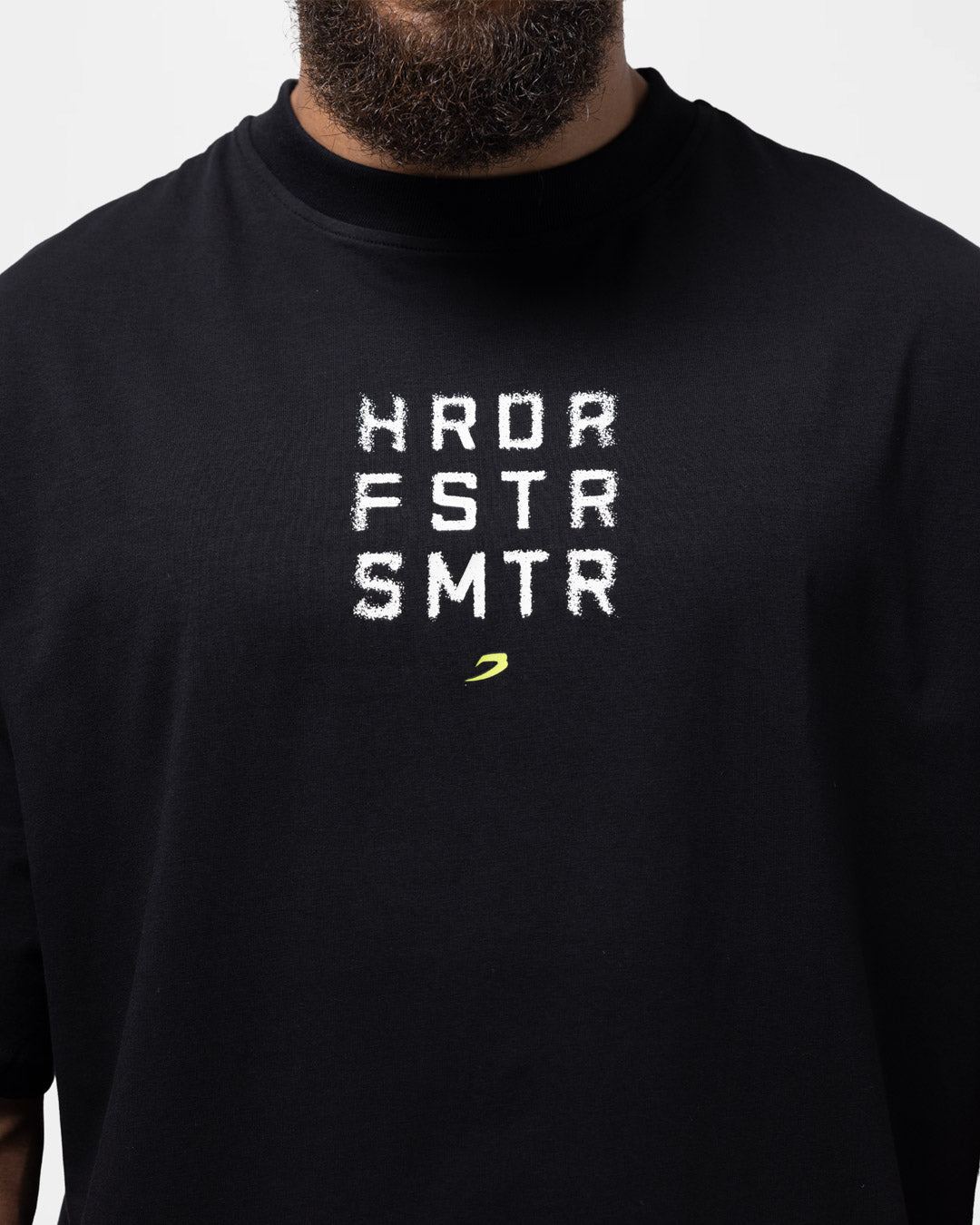 HRDR FSTR SMTR Oversized T-Shirt - Black