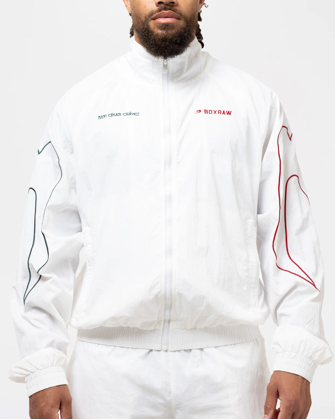 Chávez x BOXRAW Track Jacket - White