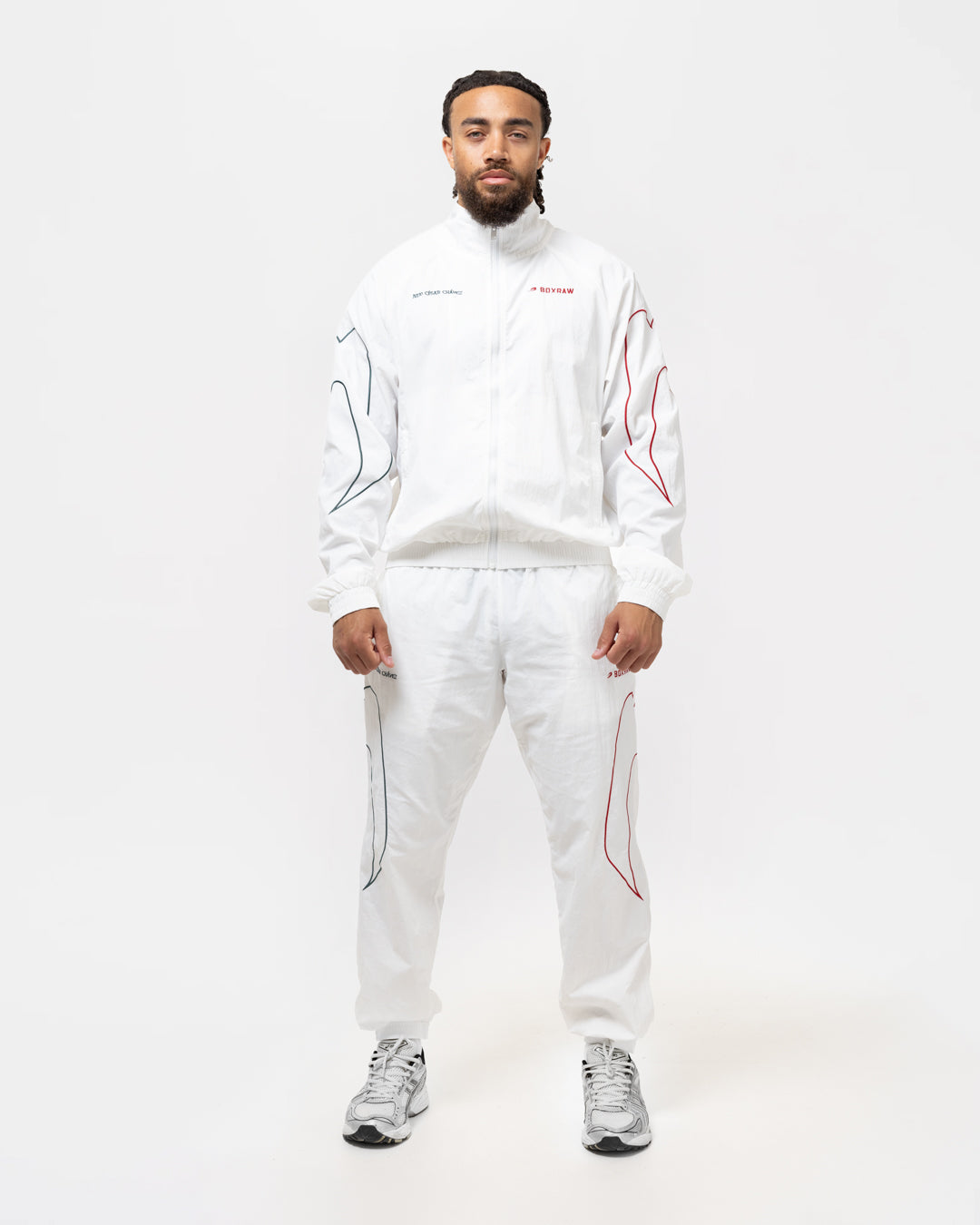 Chávez x BOXRAW Track Jacket - White