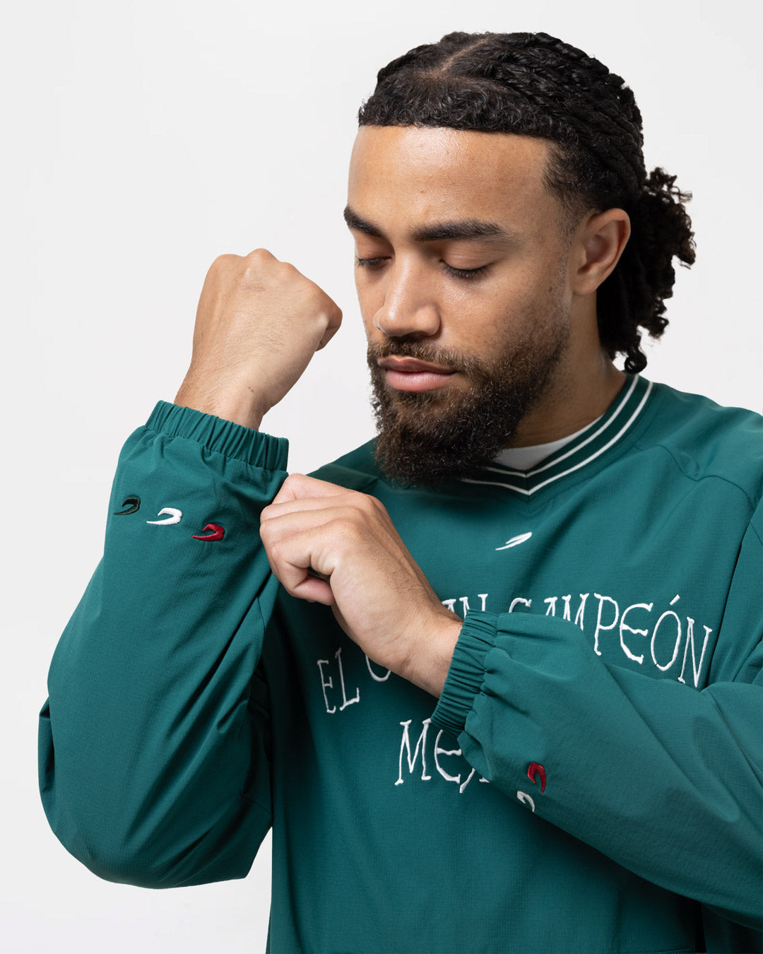 Chávez x BOXRAW Shell Sweatshirt - Green