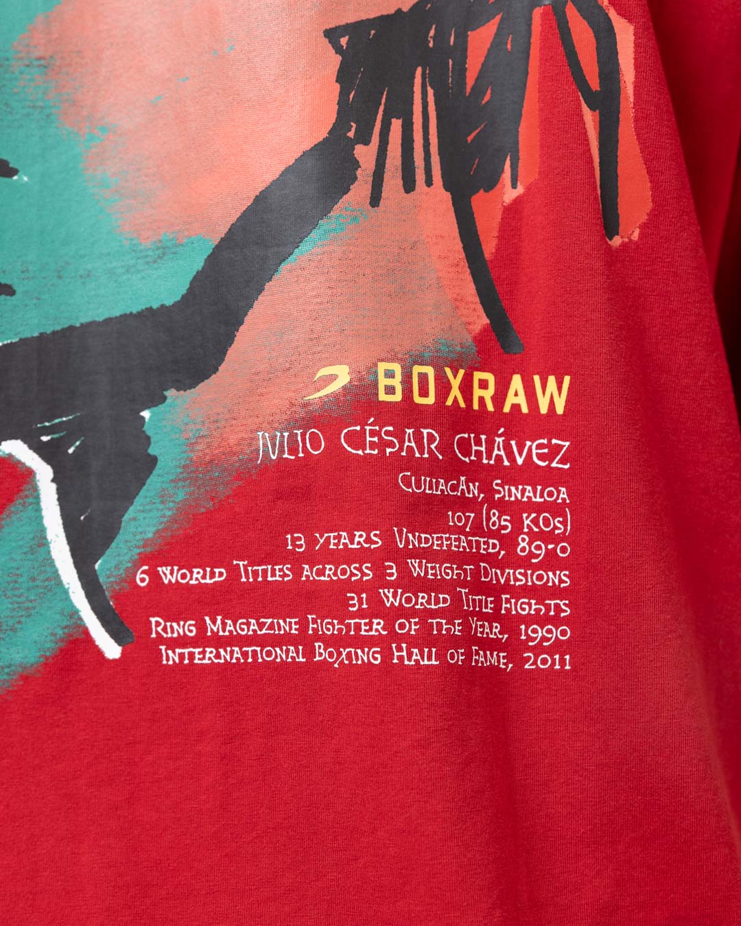 Chávez x BOXRAW Oversized T-Shirt - Red