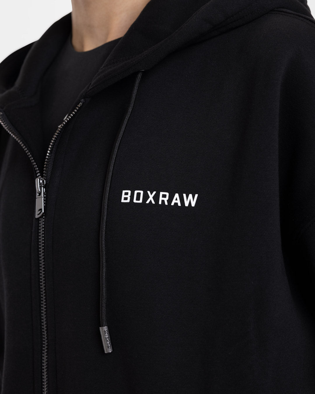 Johnson Zip Up Hoodie - Black