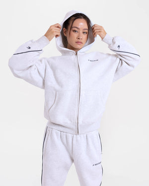 JoAnn Zip Hoodie - Grey Marl