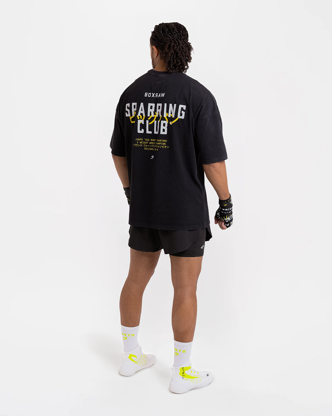 Nakatani x Sparring Club Oversized T-Shirt - Washed Black | BOXRAW