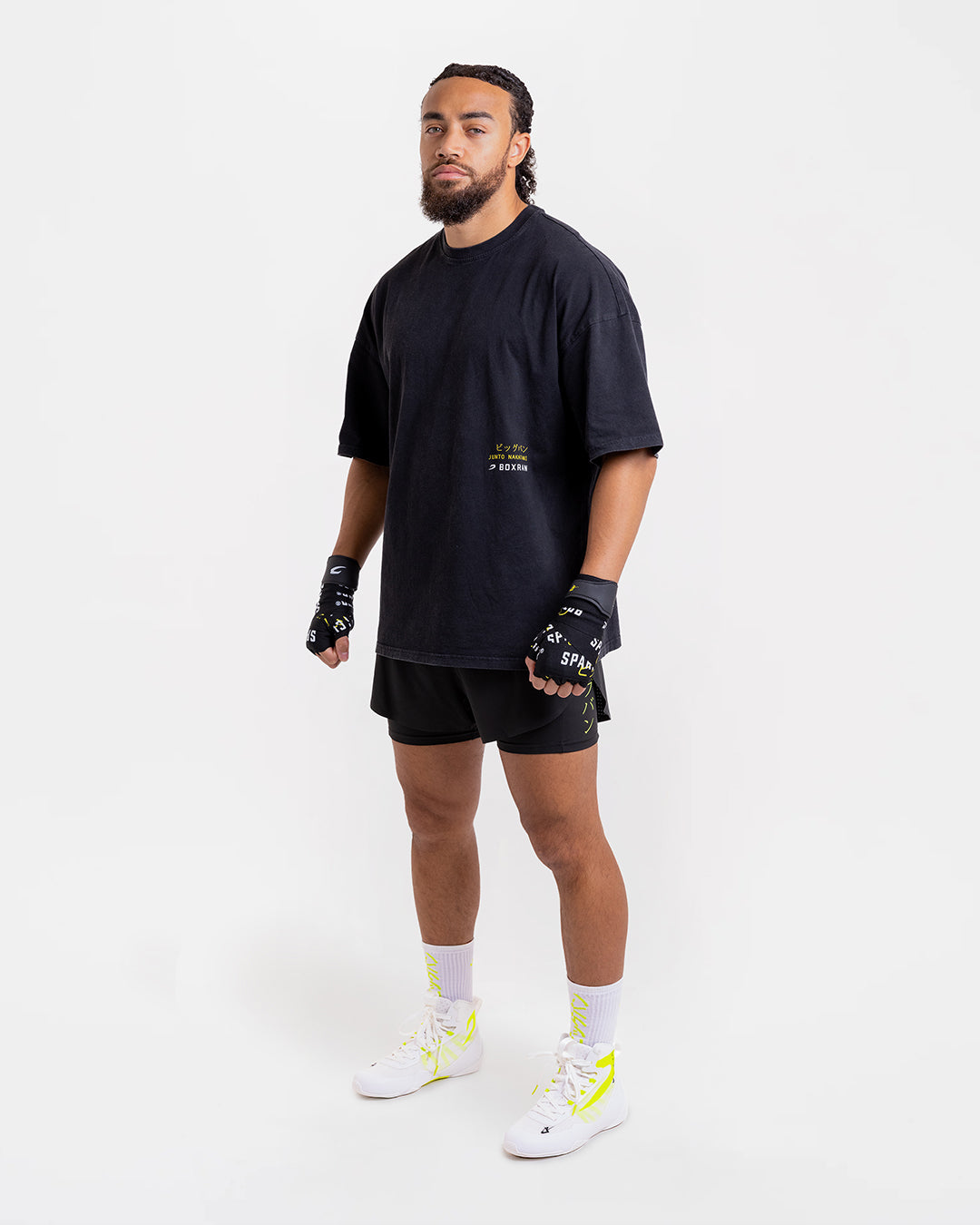 Nakatani x Sparring Club Oversized T-Shirt - Washed Black | BOXRAW