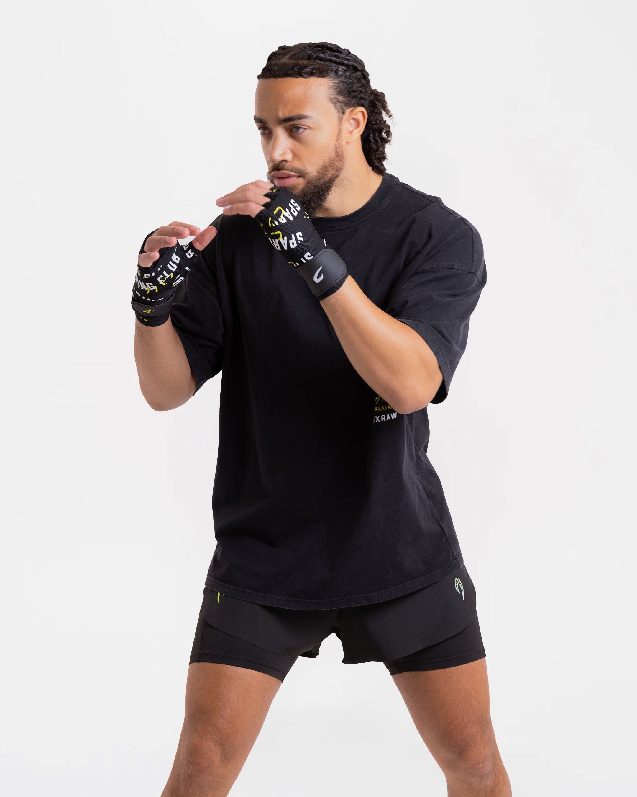 Nakatani x Sparring Club Oversized T-Shirt - Washed Black | BOXRAW