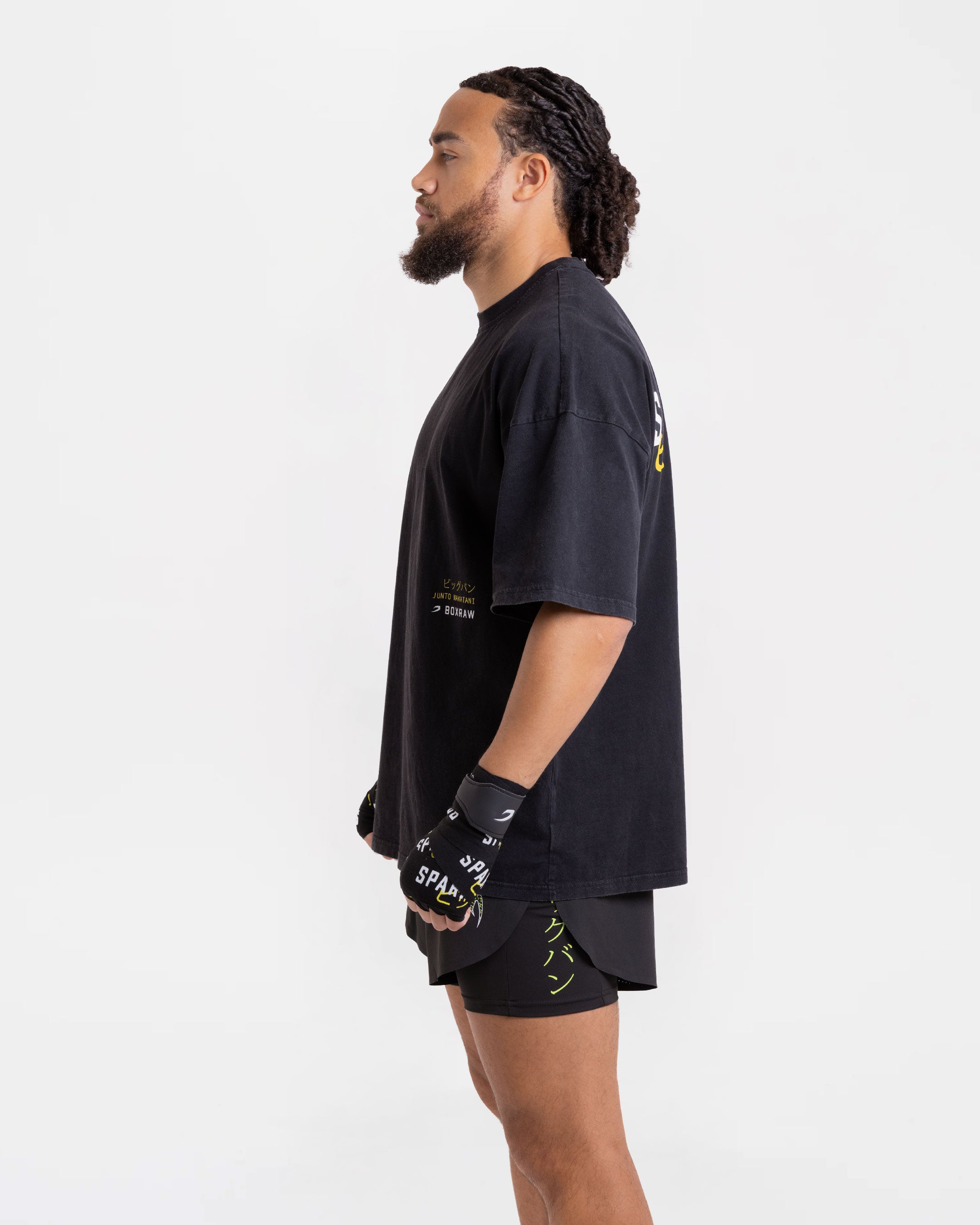 Nakatani x Sparring Club Oversized T-Shirt - Washed Black | BOXRAW