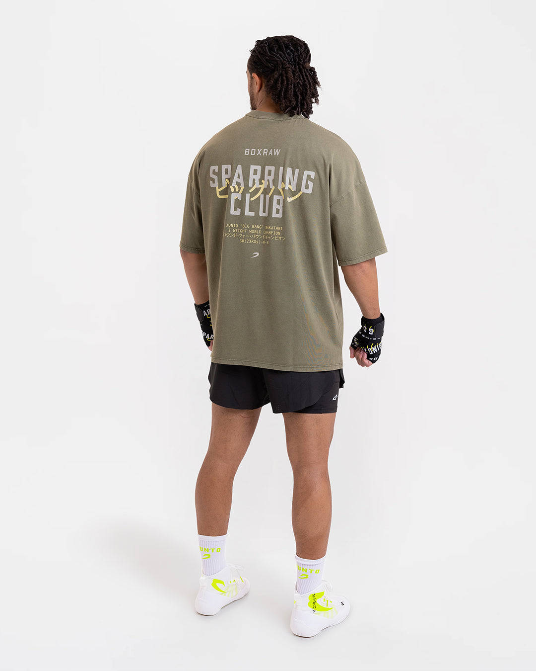 Nakatani x Sparring Club Oversized T-Shirt - Washed Olive | BOXRAW