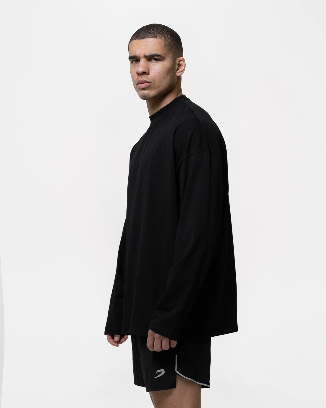 Lineal Long Sleeve T-Shirt - Black