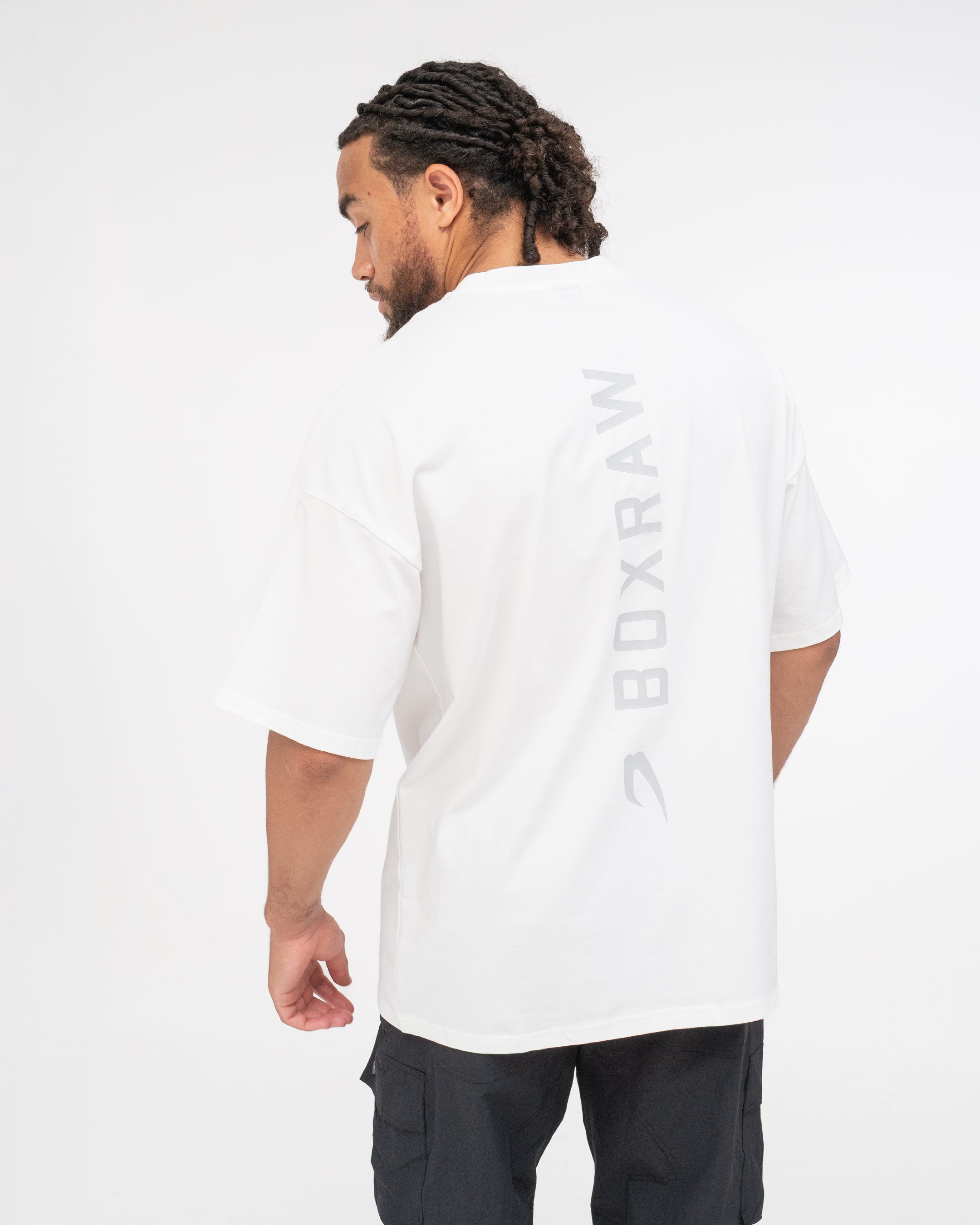 Lineal Oversized T-Shirt - White