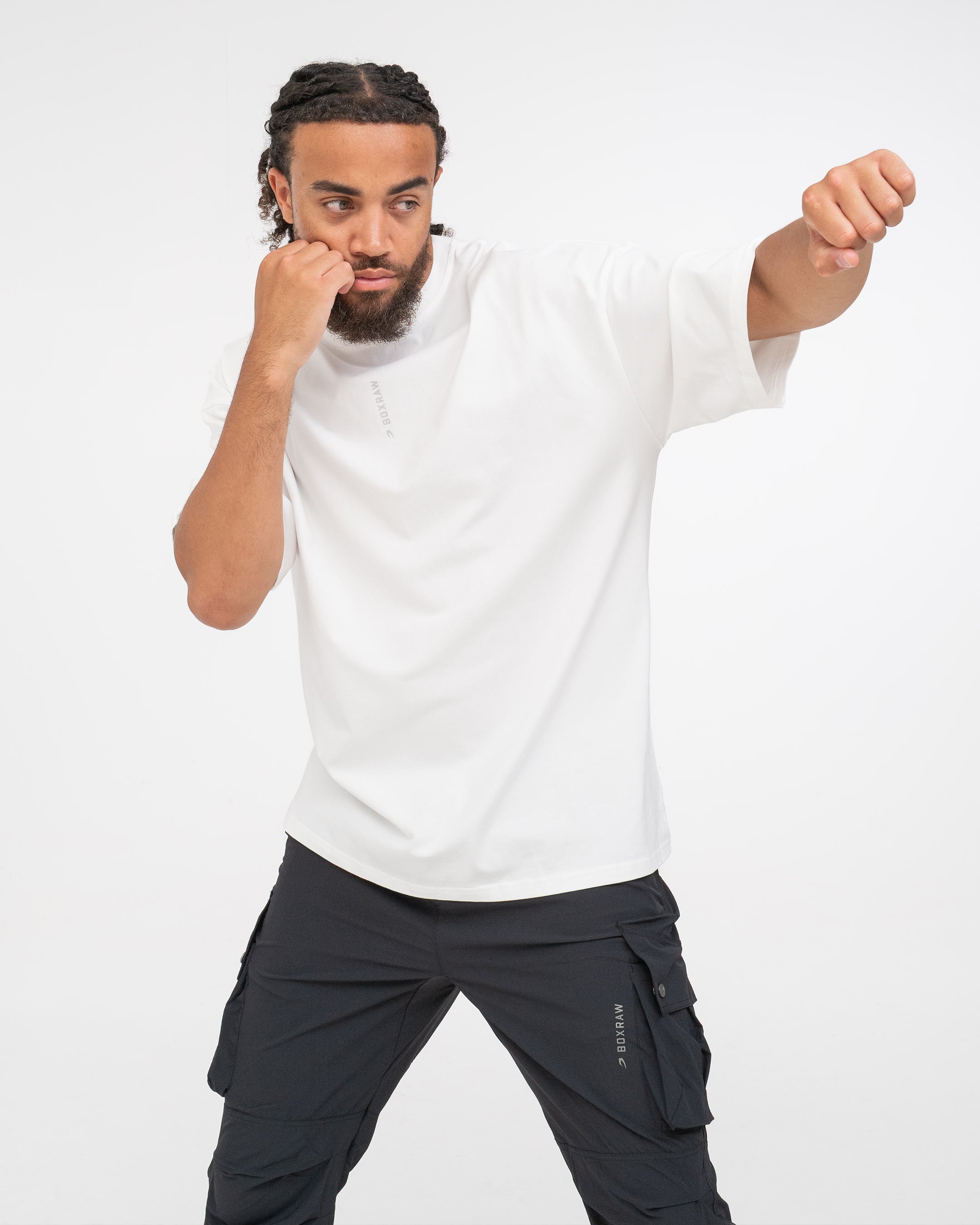 Lineal Oversized T-Shirt - White