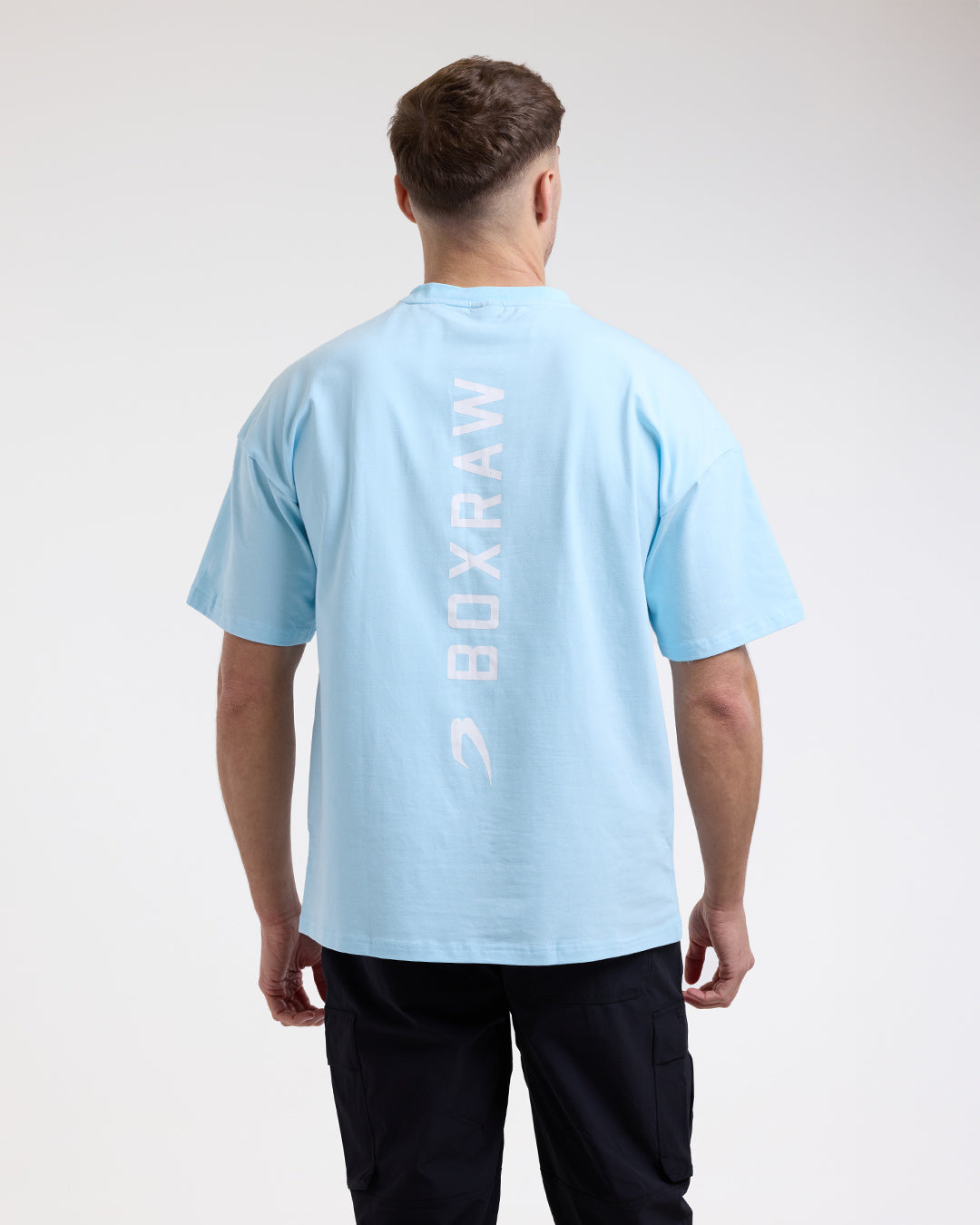 Lineal Oversized T-Shirt - Baby Blue
