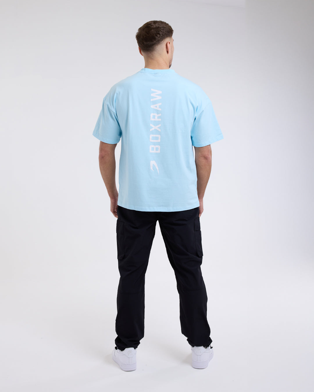 Lineal Oversized T-Shirt - Baby Blue
