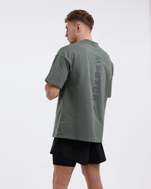 Lineal Oversized T-Shirt - Green