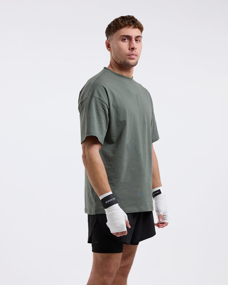 Lineal Oversized T-Shirt - Green