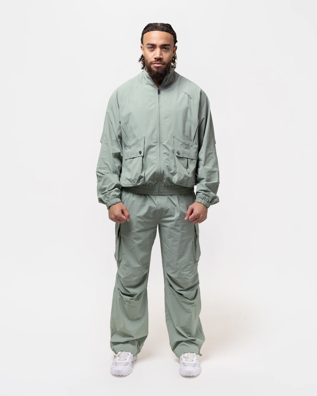 Benton Cargo Jacket - Stone Green