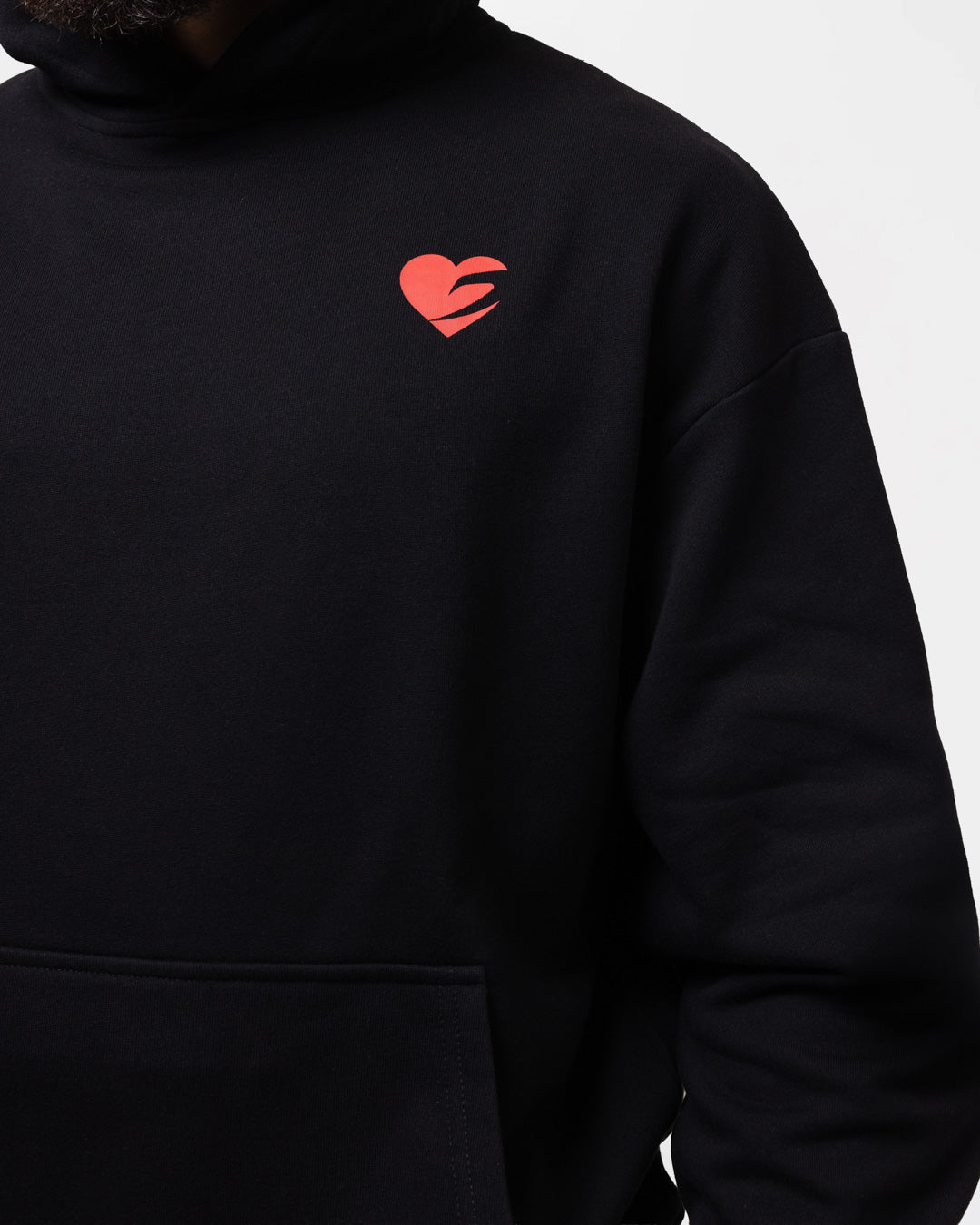 Boxing is Love Oversized Hoodie - Black