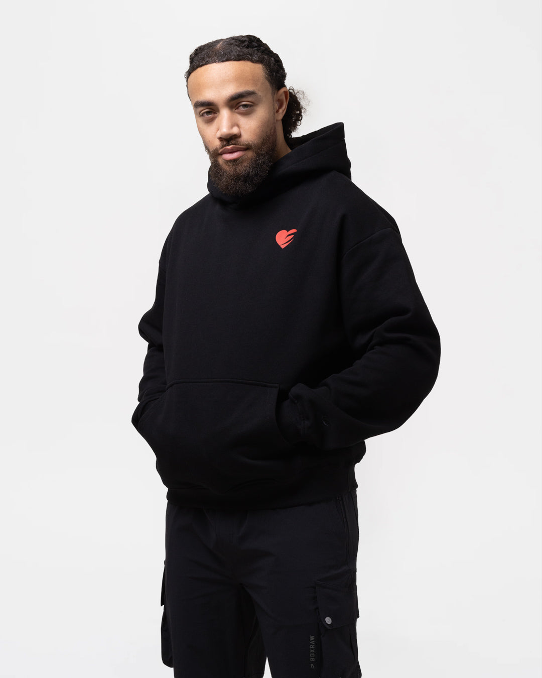 Boxing is Love Oversized Hoodie - Black