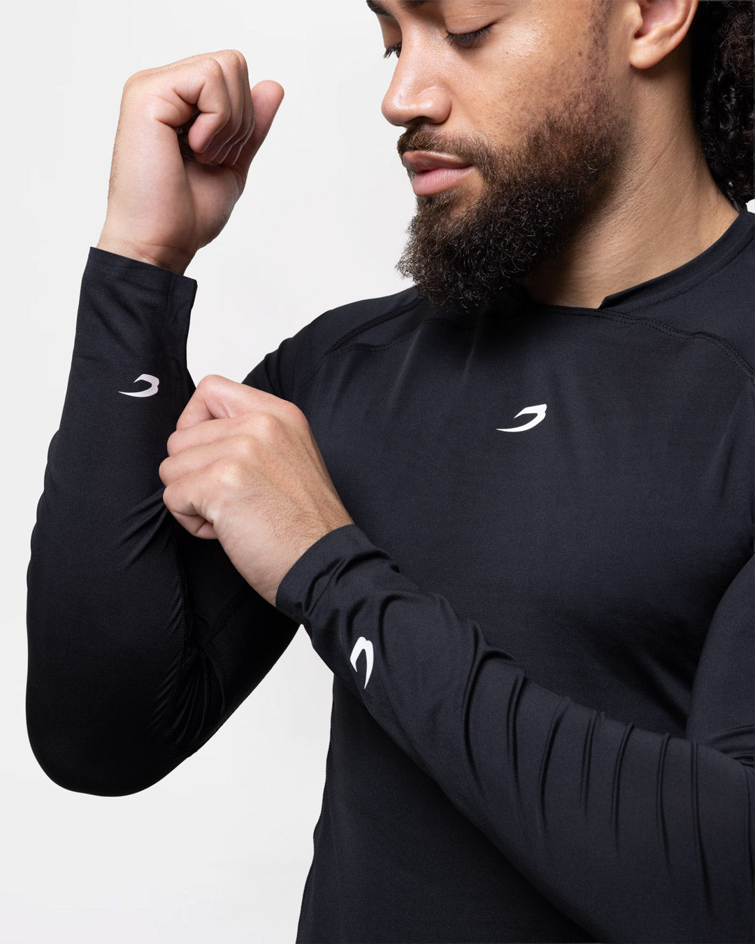 Saddler Compression Long Sleeve T-Shirt - Black
