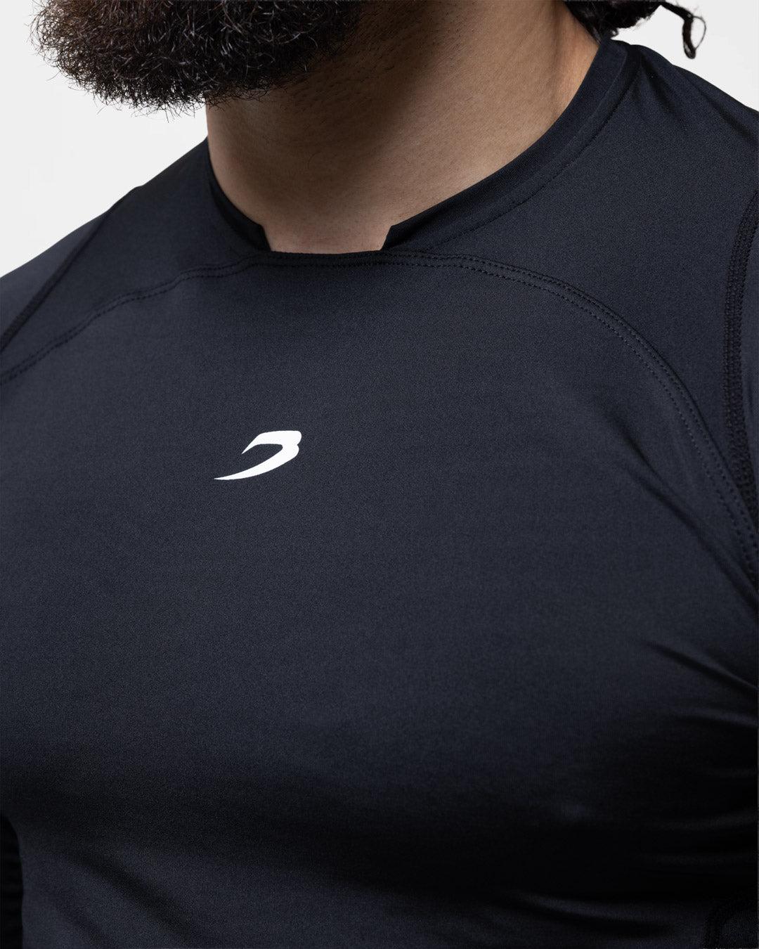 Saddler Compression Long Sleeve T-Shirt - Black