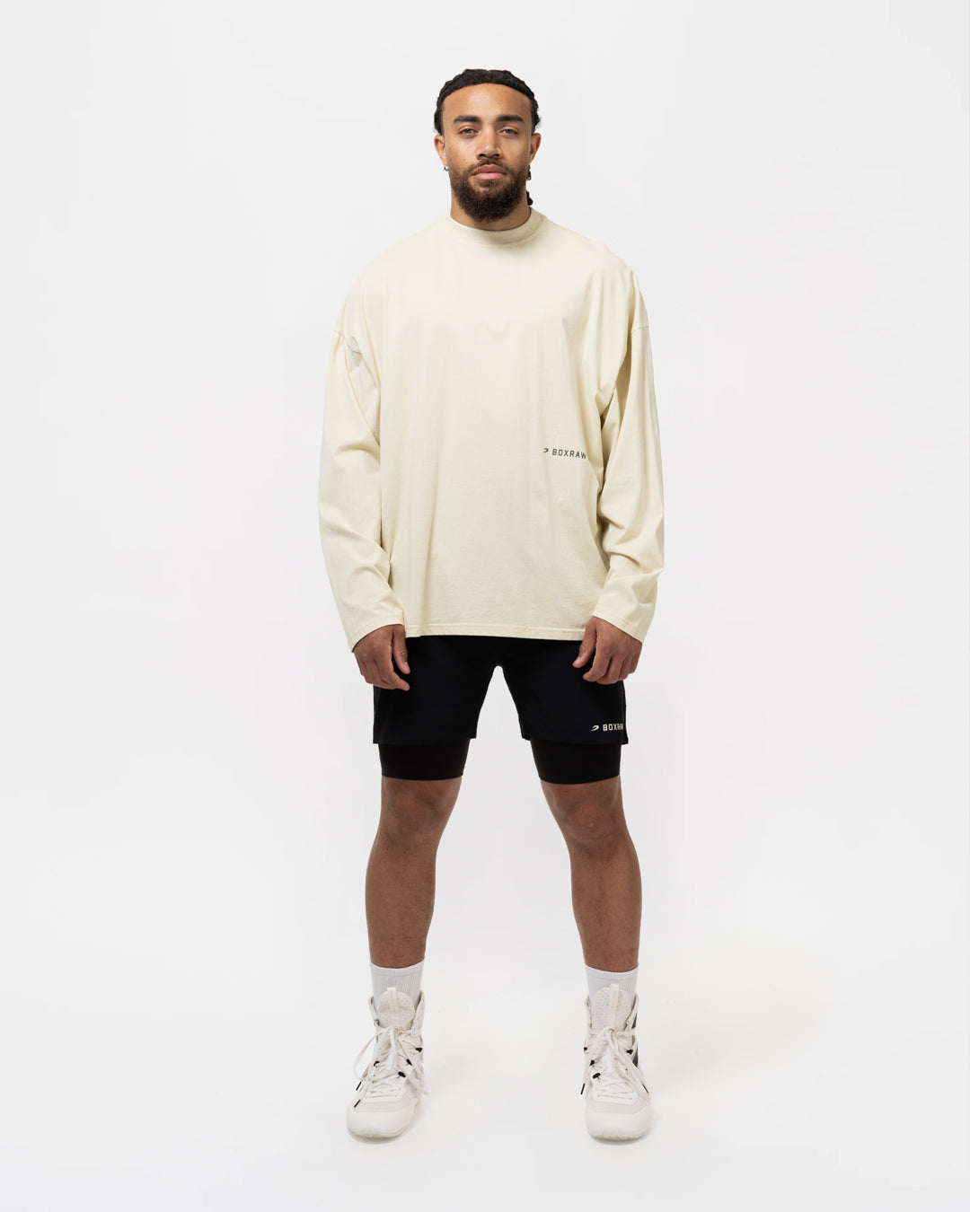 Sparring Club Long Sleeve T-Shirt - Washed Beige