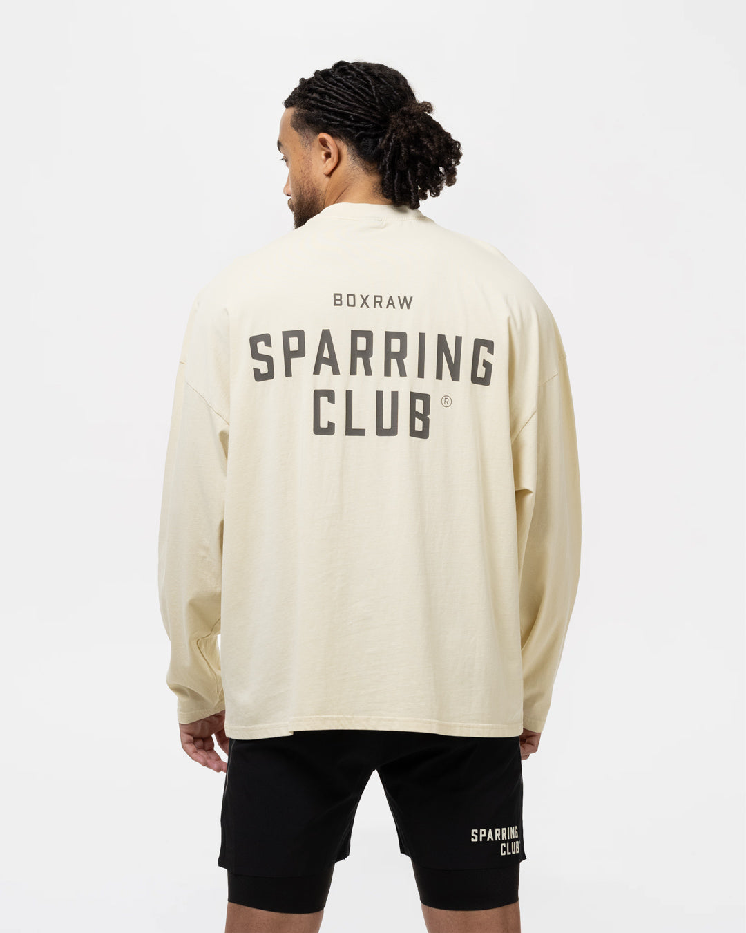 Sparring Club Long Sleeve T-Shirt - Washed Beige