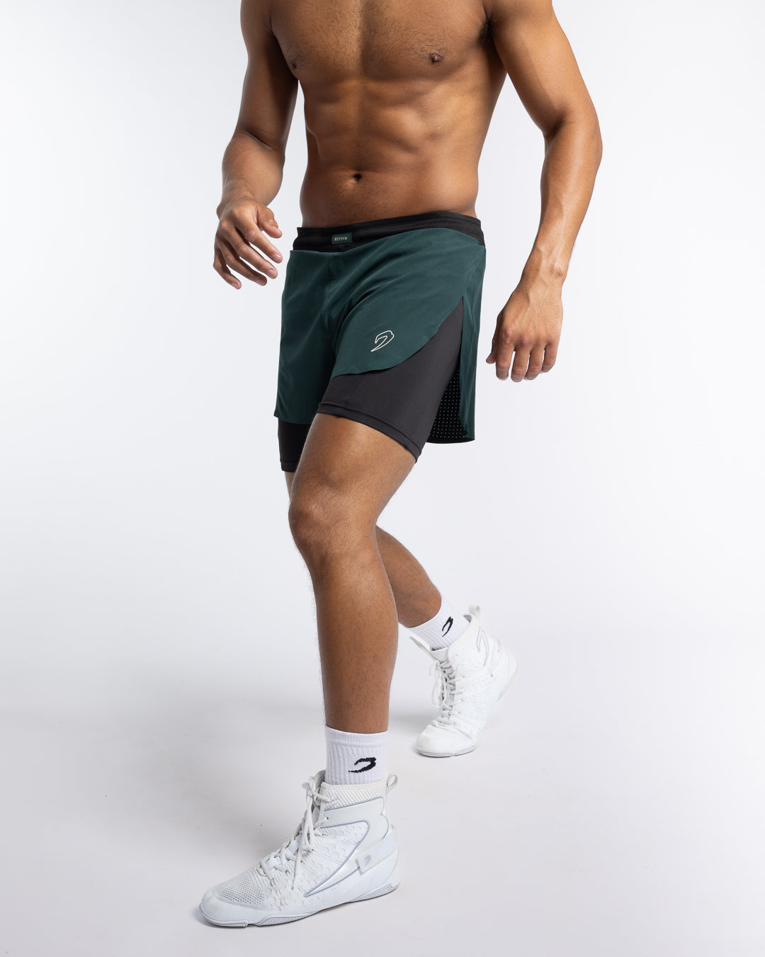 Tunero 2-in-1 Shorts - Green | BOXRAW