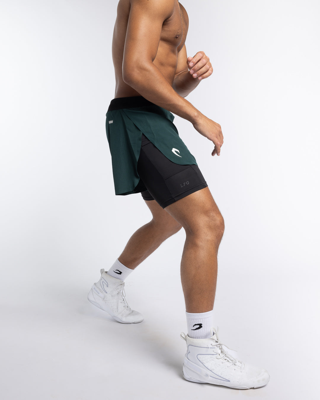 Tunero 2-in-1 Shorts - Green | BOXRAW