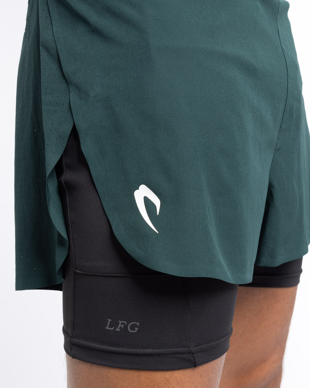 Tunero 2-in-1 Shorts - Green | BOXRAW