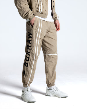 Bivol x BOXRAW Track Bottoms - Taupe Beige