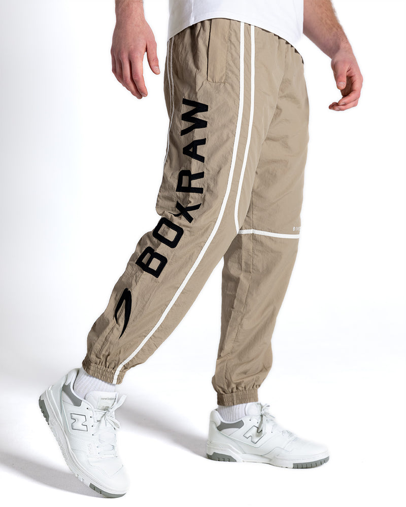 Bivol x BOXRAW Track Bottoms - Taupe Beige