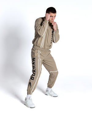 Bivol x BOXRAW Track Bottoms - Taupe Beige