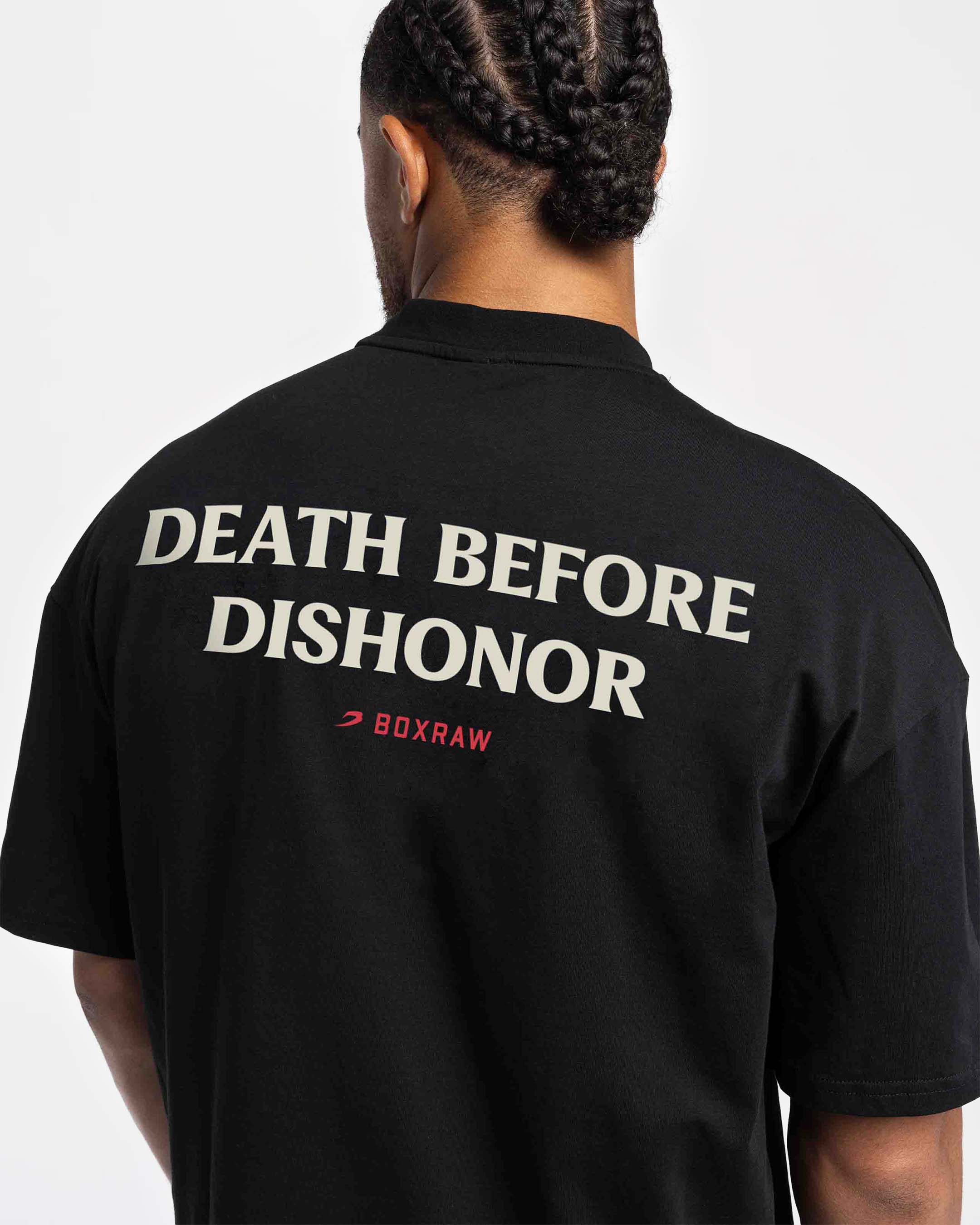 Death Before Dishonor Oversized T-Shirt - Black