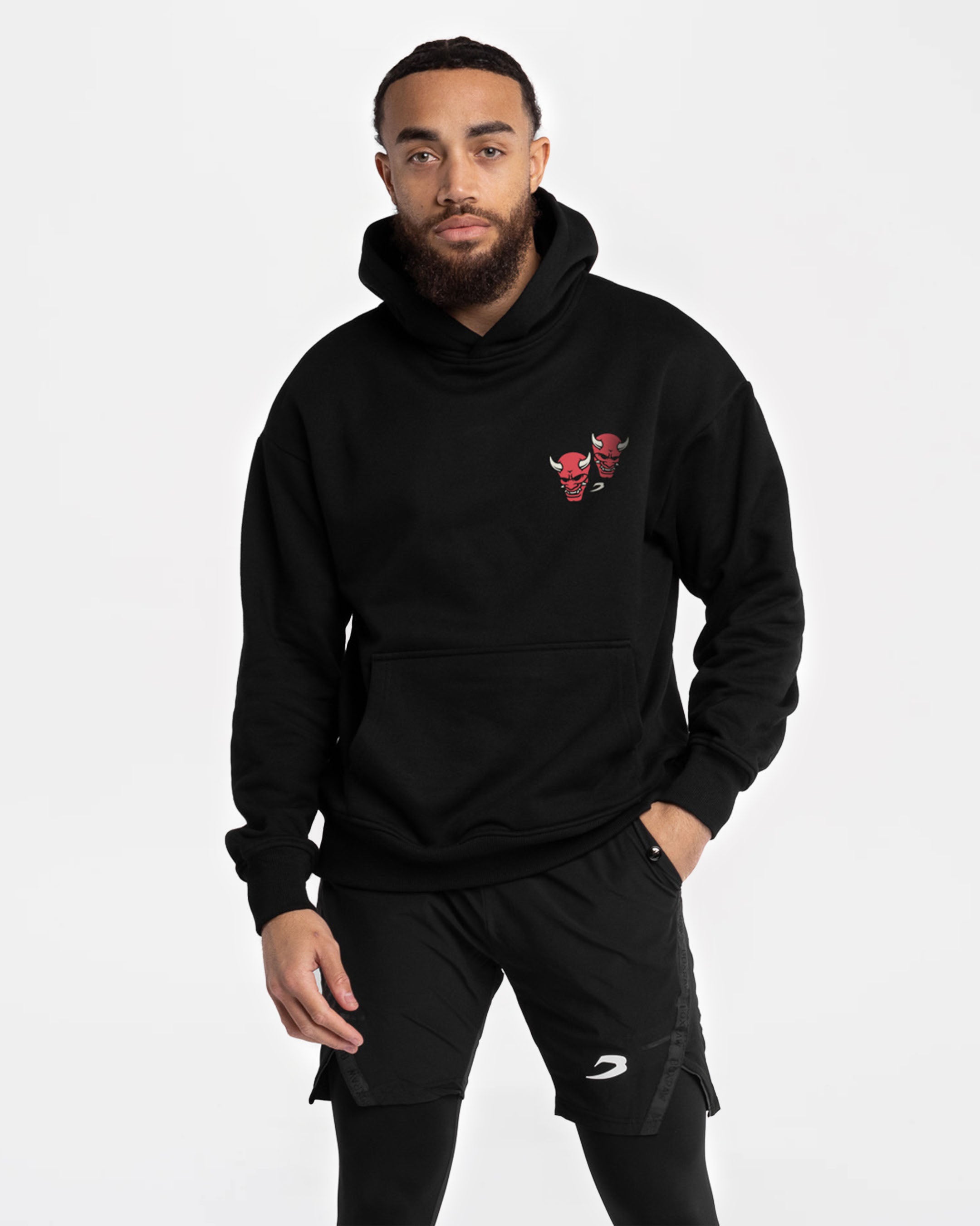 Death Before Dishonor Oversized Hoodie - Black | BOXRAW