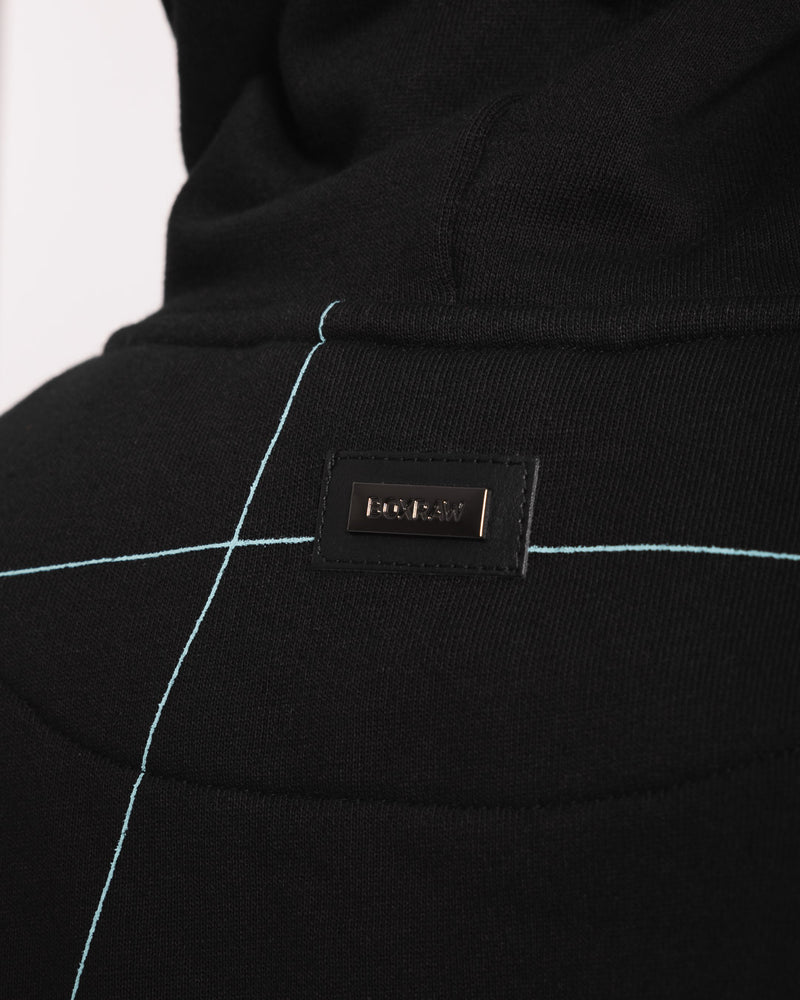 Disciplined Thought/Action Oversized Hoodie - Black