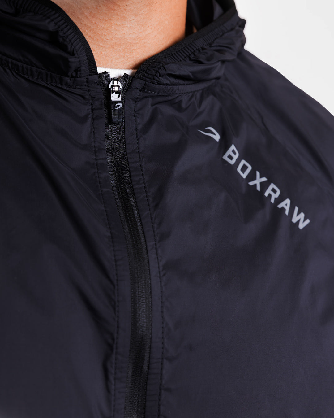 Genaro Zip Up Windbreaker - Black