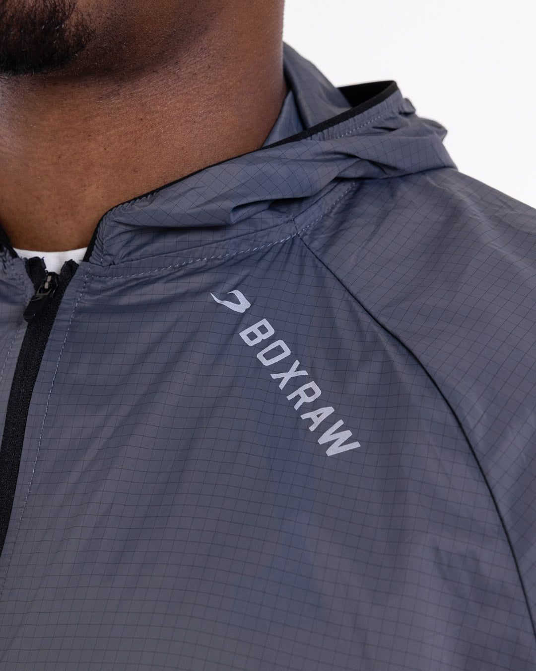 Genaro Zip Up Windbreaker - Charcoal | BOXRAW