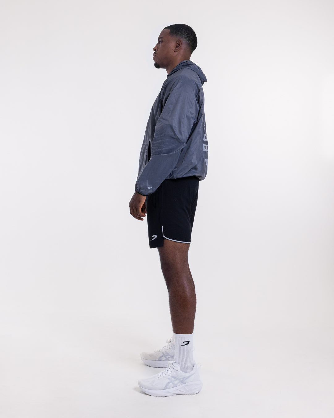 Genaro Zip Up Windbreaker - Charcoal | BOXRAW