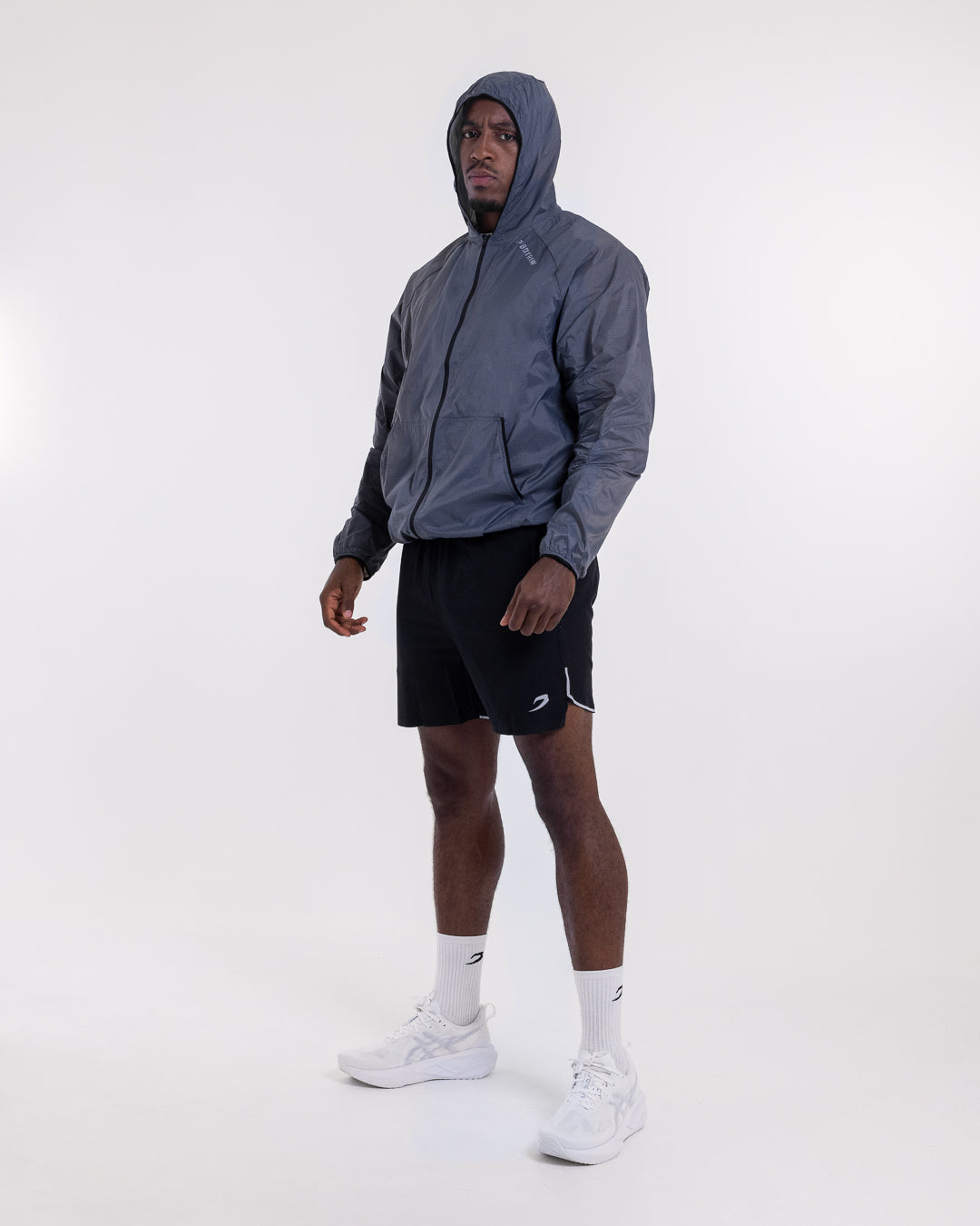 Genaro Zip Up Windbreaker - Charcoal | BOXRAW