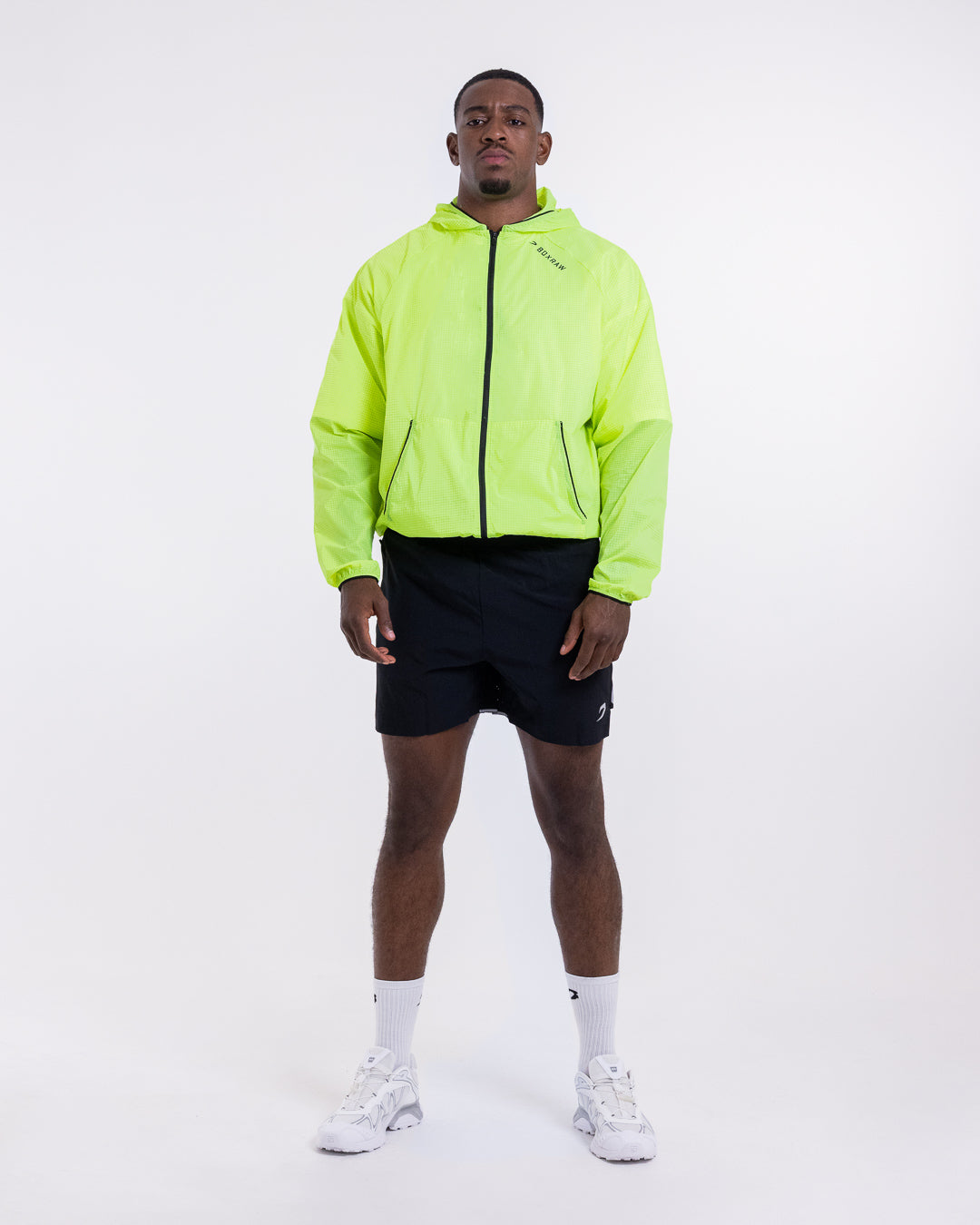 Genaro Zip Up Windbreaker - Neon Yellow | BOXRAW
