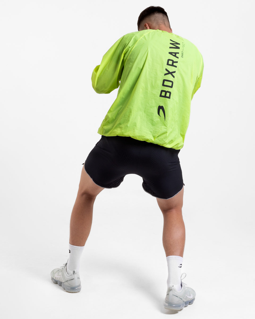 Genaro Oversized Windbreaker Crew - Neon Yellow | BOXRAW