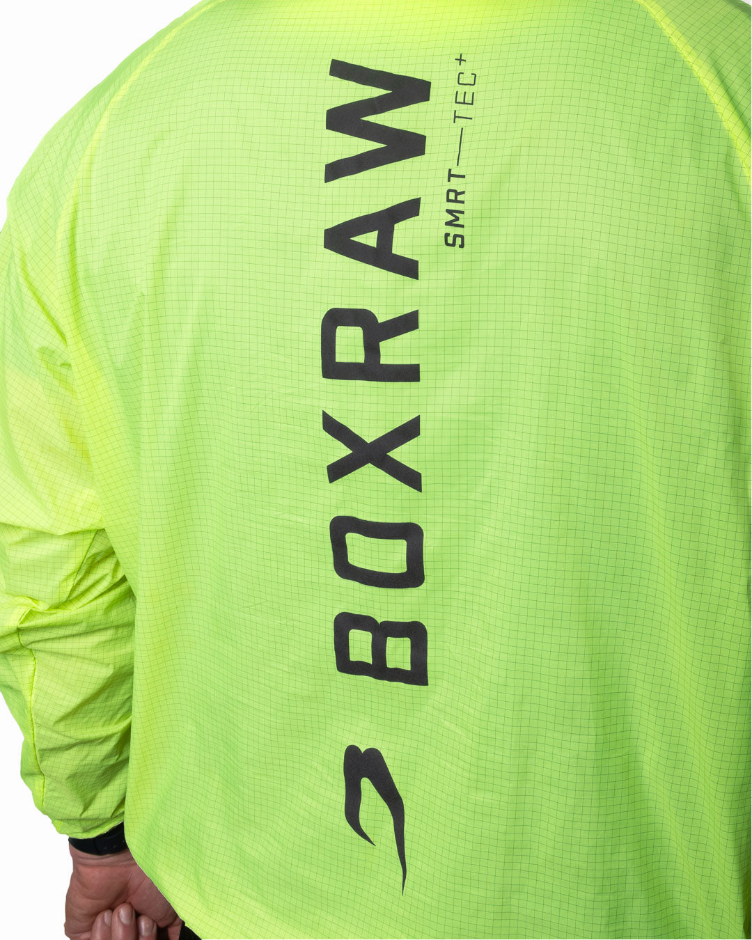 Genaro Oversized Windbreaker Crew - Neon Yellow | BOXRAW