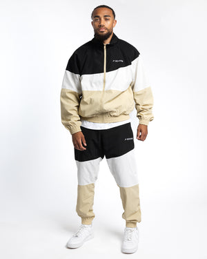 Harvey Jacket - Black/White/Beige