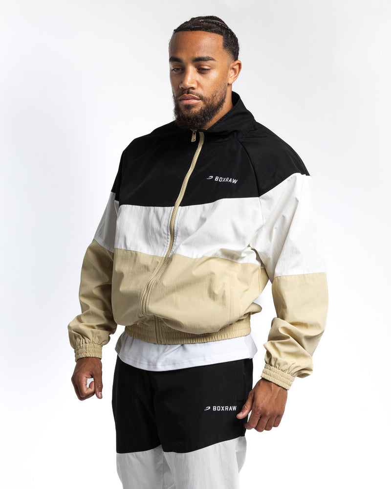 Harvey Jacket - Black/White/Beige