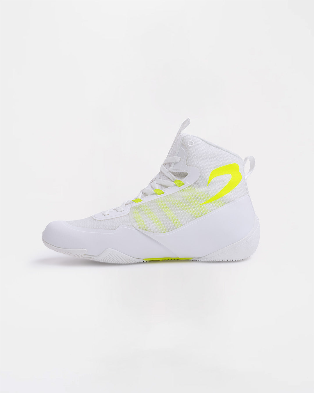 Nakatani Lo-Top Impello Boxing Boots - White/Yellow | BOXRAW