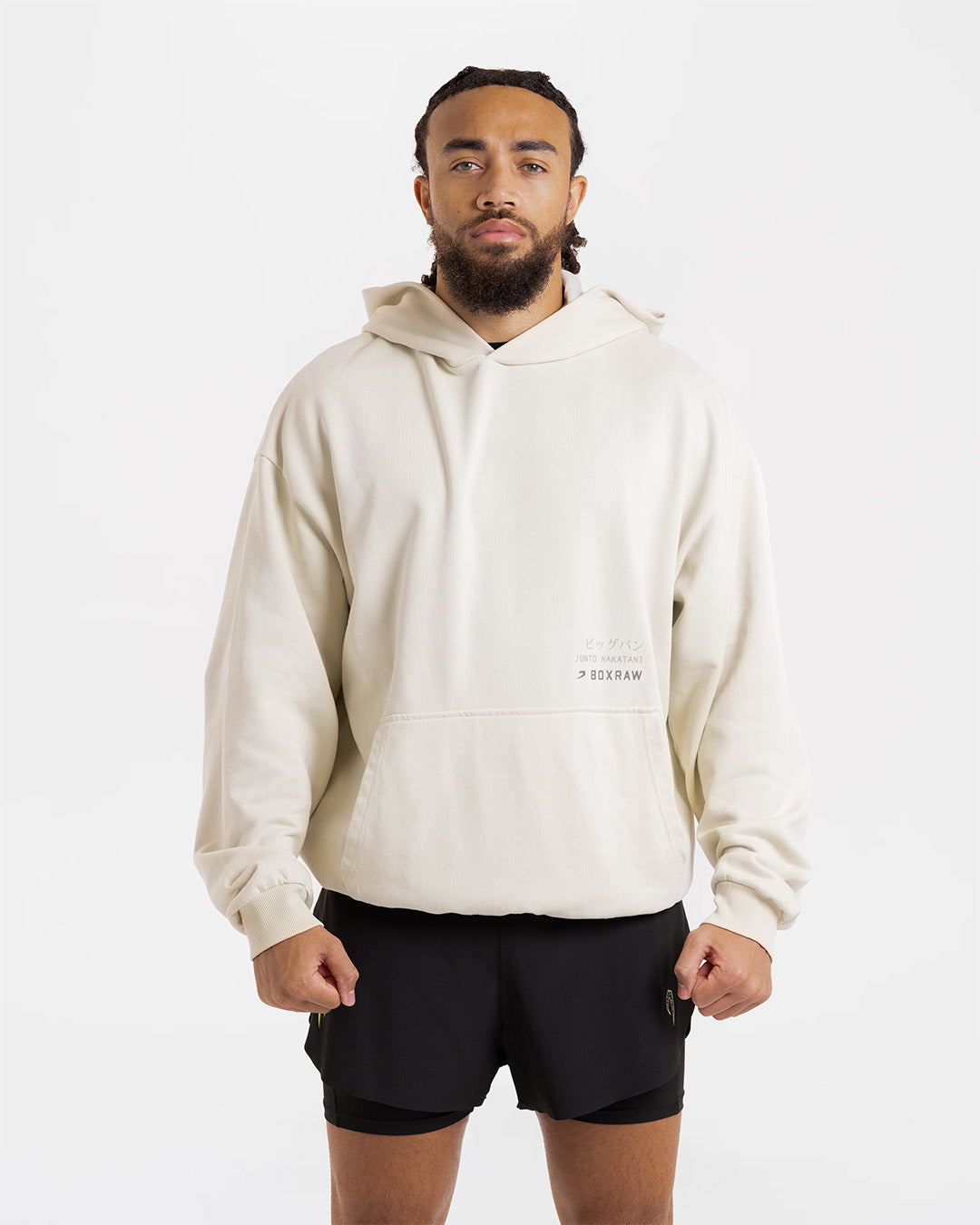 トップス DICH HENDERSON SHORT SIZE HOODIE Nakatani x Sparring Club Oversized Hoodie - Washed Beige | BOXRAW