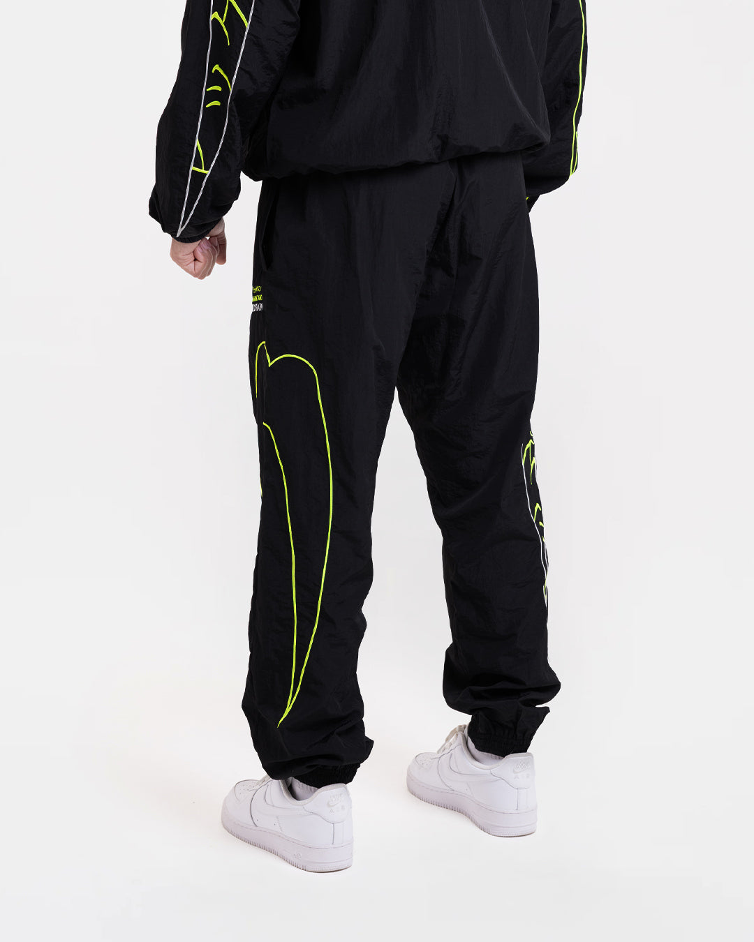 Nakatani x BOXRAW Track Bottoms - Black/Yellow